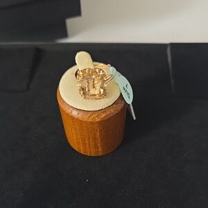 BLUE SAGE  14k Gold plated , Gokd -Toned 925 Sterling Silver Ring with Gemstone